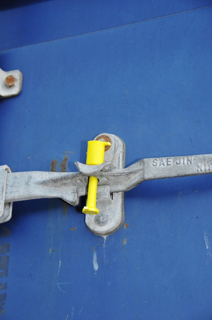 Scellé du container